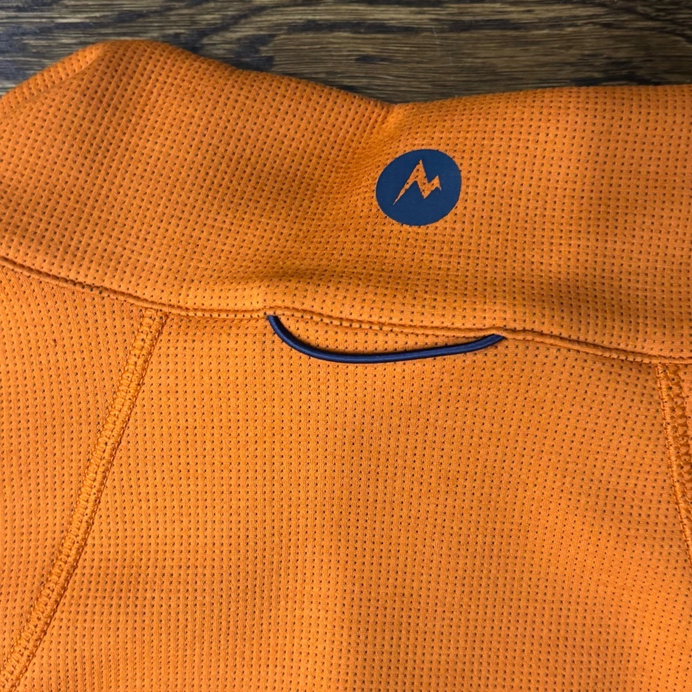 Marmot Orange and Navy 1/4 Zip Pullover Size XL - Picture 5 of 6